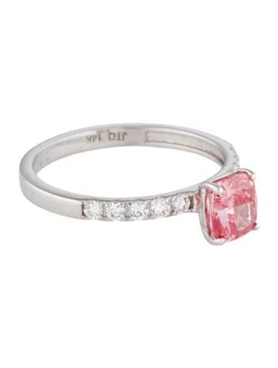 Pre-owned Ring 1.10ct Lab-grown Diamond Engagement  In Multi