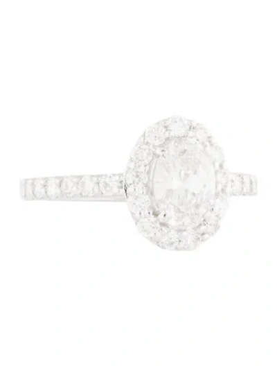 Pre-owned Ring 1.10ct Lab-grown Diamond Engagement  In Multi