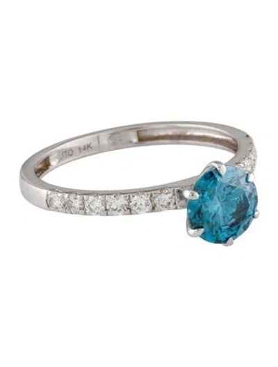 Pre-owned Ring 1.11ct Lab-grown Diamond Engagement  In Multi