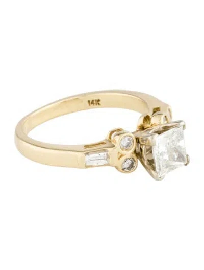 Pre-owned Ring 1.12ct Diamond Engagement  In Multi