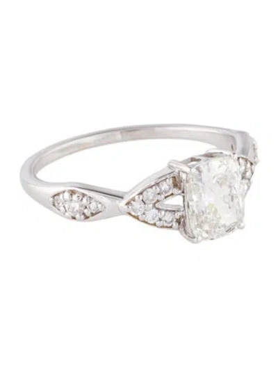 Pre-owned Ring 1.13ct Lab-grown Diamond Engagement  In Multi