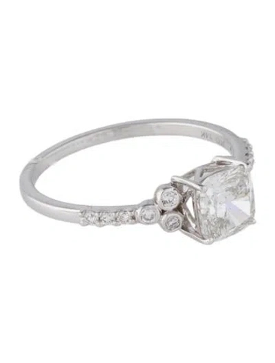 Pre-owned Ring 1.14ctw Lab-grown Diamond Engagement  In Multi