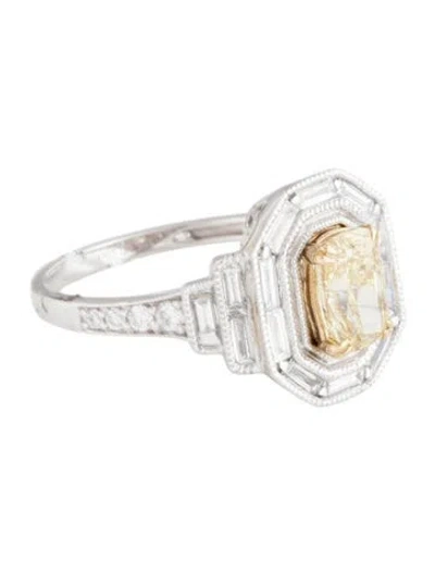 Pre-owned Ring 1.18ct Lab-grown Diamond Engagement  In Multicolor