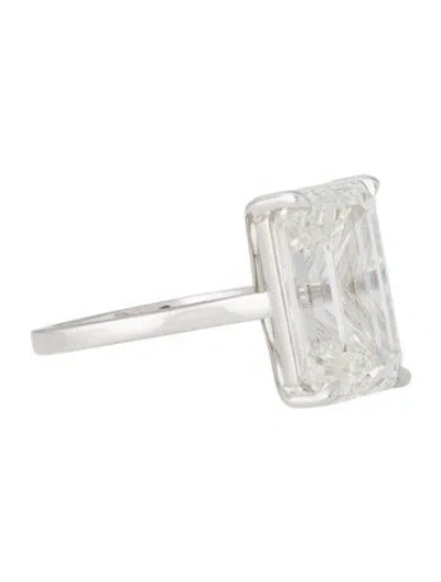Pre-owned Ring 12.33ctw Lab-grown Diamond Solitaire Engagement  In Multi