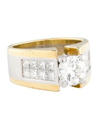 Pre-owned Ring 1.27ct Diamond Engagement  In Multi