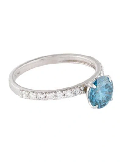 Pre-owned Ring 1.28ctw Lab-grown Diamond Engagement  In Multi