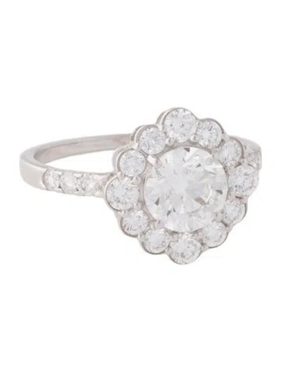 Pre-owned Ring 1.29ct Lab-grown Diamond Engagement  In Multi