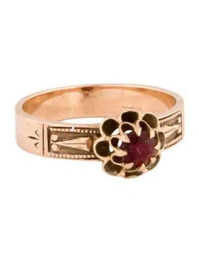 Pre-owned Ring 12k Glass Cocktail  In Multi