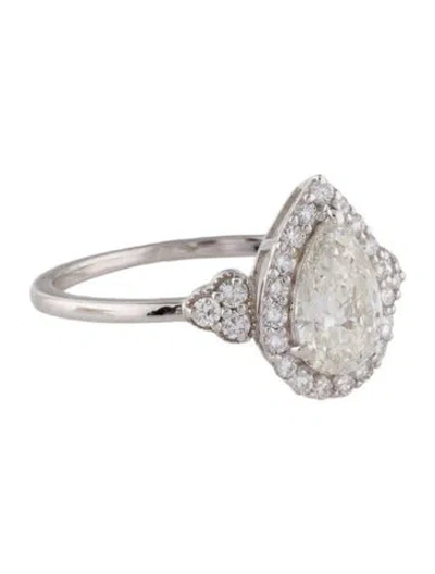 Pre-owned Ring 1.30ctw Lab-grown Diamond Engagement  In Multi