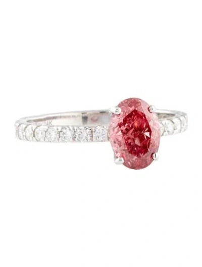 Pre-owned Ring 1.31ct Lab-grown Diamond Engagement  In Multi