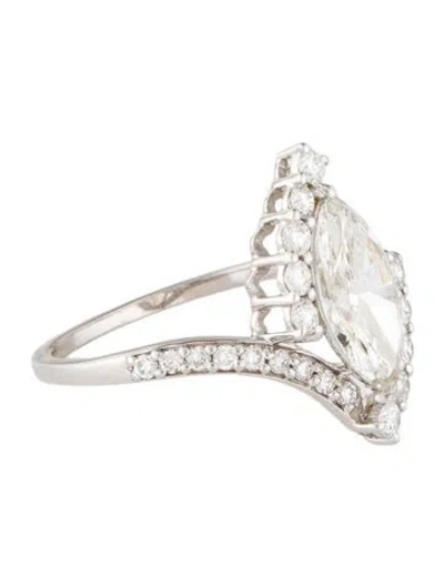 Pre-owned Ring 1.33ct Lab-grown Diamond Engagement  In Multi