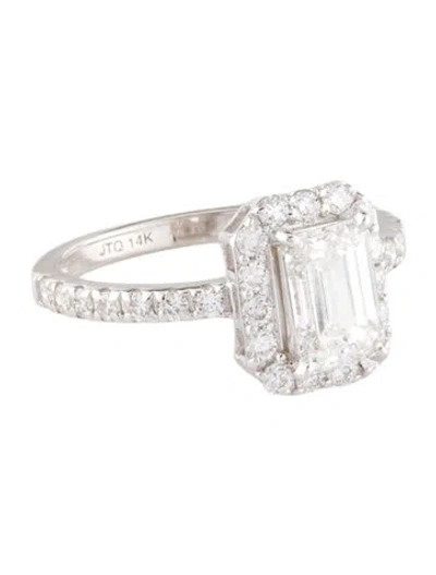 Pre-owned Ring 1.34ct Lab-grown Diamond Engagement  In Multi