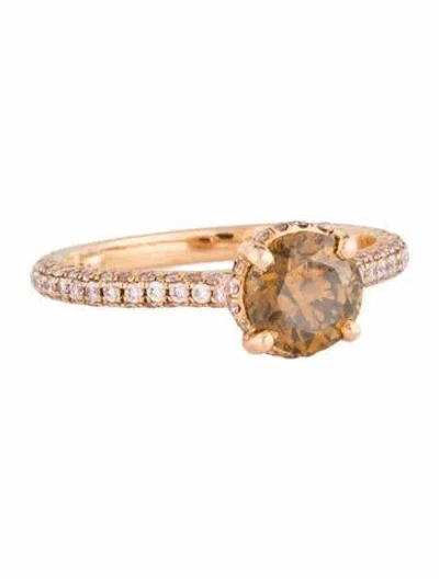 Pre-owned Ring 1.34ctw Diamond & Ruby Cocktail  In Multi
