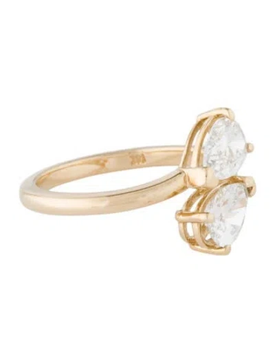 Pre-owned Ring 1.38ctw Lab-grown Diamond Cocktail  In Multi