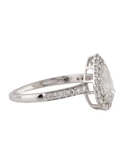 Pre-owned Ring 1.38ctw Lab-grown Diamond Engagement  In Multi