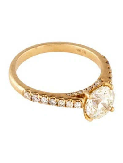 Pre-owned Ring 1.46ct Diamond Engagement  In Multicolor