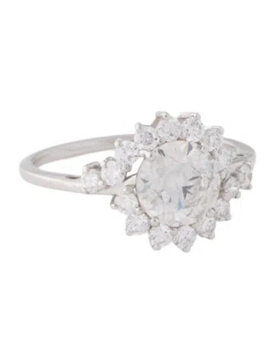 Pre-owned Ring 1.46ct Lab-grown Diamond Engagement  In Multi