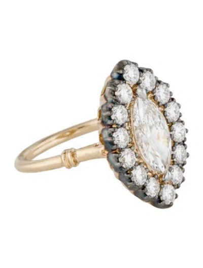 Pre-owned Ring 1.47ct Lab-grown Diamond Engagement  In Multi