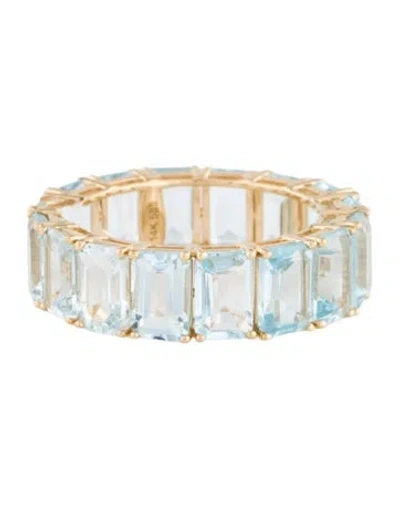 Pre-owned Ring 14k 10.04ctw Topaz Eternity Band  In Multi