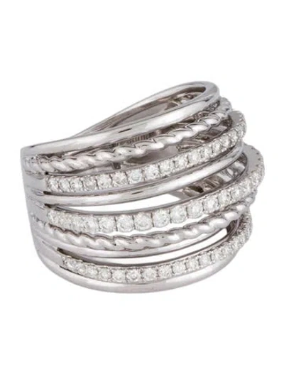 Pre-owned Ring 14k 1.00ctw Diamond Band  In Multicolor
