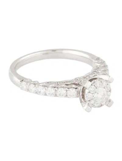 Pre-owned Ring 14k 1.00ctw Diamond Cocktail In Multi