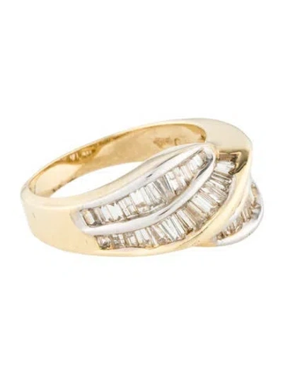 Pre-owned Ring 14k 1.00ctw Diamond Cocktail  In Multi