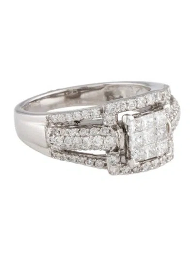 Pre-owned Ring 14k 1.00ctw Diamond Cocktail  In Multi
