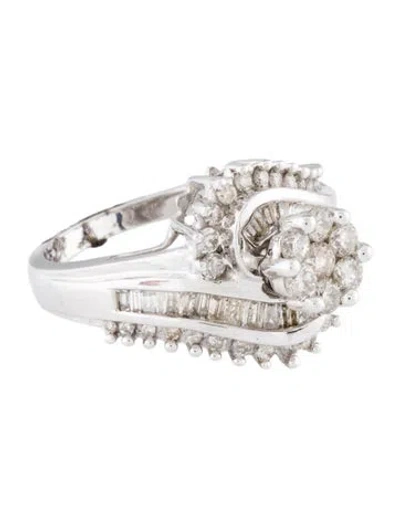 Pre-owned Ring 14k 1.00ctw Diamond Cocktail  In Multi