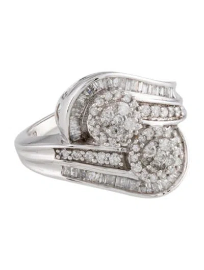Pre-owned Ring 14k 1.00ctw Diamond Cocktail  In Multi