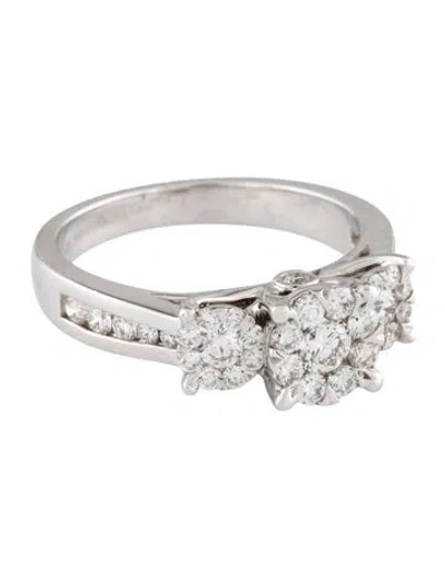 Pre-owned Ring 14k 1.00ctw Diamond Cocktail  In Multi