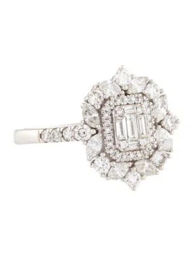 Pre-owned Ring 14k 1.00ctw Diamond Cocktail  In Multi