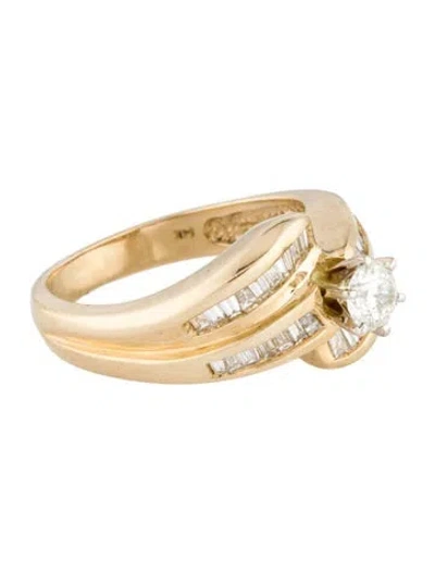 Pre-owned Ring 14k 1.00ctw Diamond Cocktail  In Multi