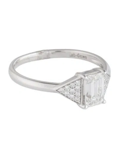 Pre-owned Ring 14k 1.00ctw Lab-grown Diamond Engagement  In Multicolor