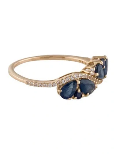 Pre-owned Ring 14k 1.03ct Sapphire  In Multi