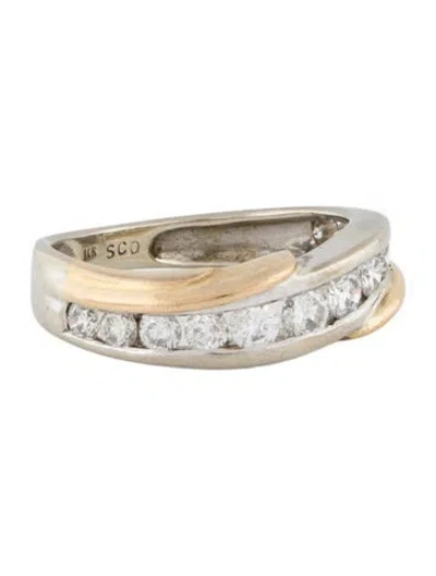Pre-owned Ring 14k 1.04ctw Diamond Band  In Multi
