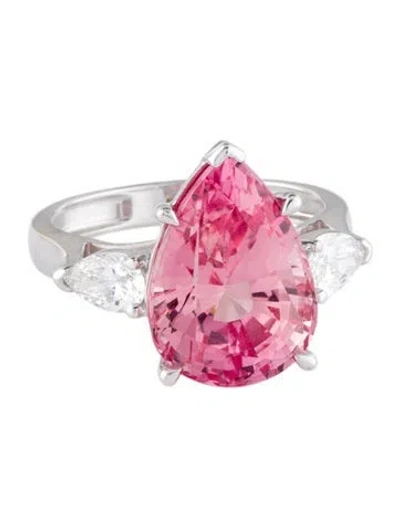Pre-owned Ring 14k 10.56ctw Synthetic Ruby & Lab-grown Diamond Cocktail  In Multi