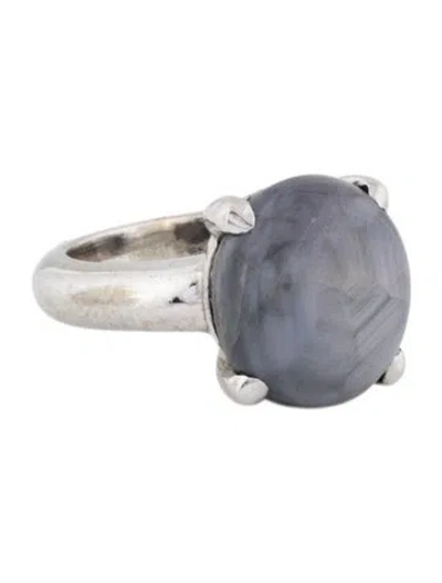 Pre-owned Ring 14k 10.70ct Star Sapphire  In Multicolor