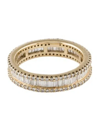 Pre-owned Ring 14k 1.07ctw Diamond Eternity Band In Multi