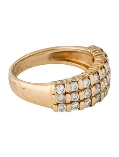 Pre-owned Ring 14k 1.08ctw Diamond Band  In Multi