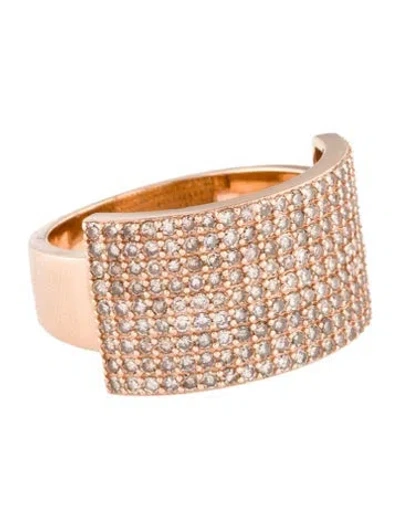 Pre-owned Ring 14k 1.09ctw Diamond Cocktail  In Multi