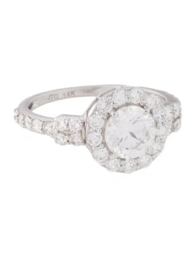 Pre-owned Ring 14k 1.10ct Lab-grown Diamond Engagement  In Multi