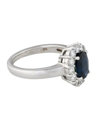 Pre-owned Ring 14k 1.10ct Sapphire & Diamond Cocktail  In Multi