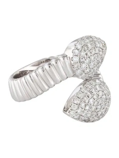 Pre-owned Ring 14k 1.10ctw Diamond Bypass  In Multi