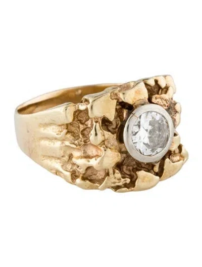 Pre-owned Ring 14k 1.10ctw Diamond Cocktail Band In Multi