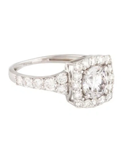 Pre-owned Ring 14k 1.12ct Lab-grown Diamond Engagement  In Multicolor