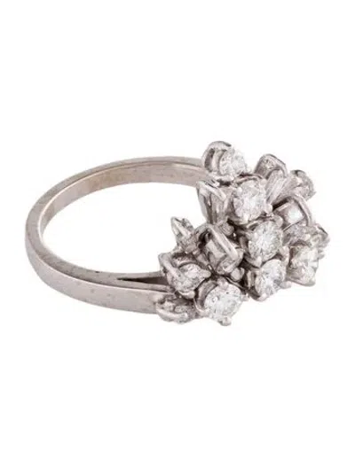 Pre-owned Ring 14k 1.15ctw Diamond Cocktail  In Multi