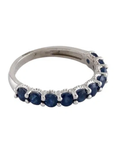 Pre-owned Ring 14k 1.17ctw Sapphire Band In Multicolor