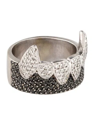 Pre-owned Ring 14k 1.18ctw Diamond Fangs Cocktail  In Multi