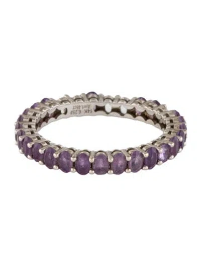 Pre-owned Ring 14k 1.20ct Amethyst Band In Multi