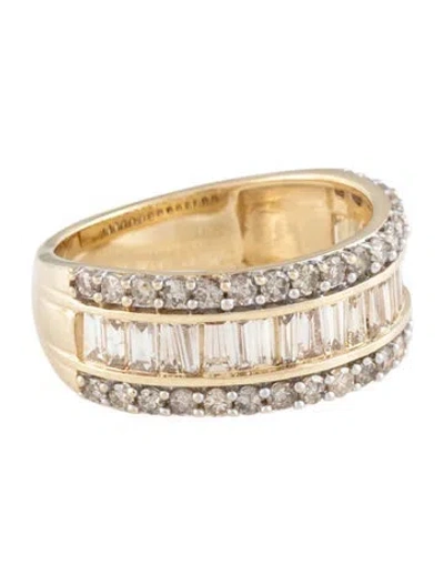Pre-owned Ring 14k 1.20ctw Diamond Band In Multicolor